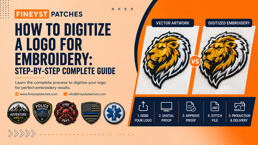 How to Digitize a Logo for Embroidery: Step-by-Step Complete Guide