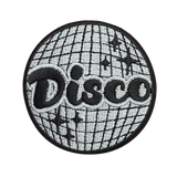 black and white disco mix vest patch thumbnail 2