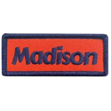 navy and orange madison name patch thumbnail 1
