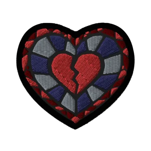 Battered Heart Patch - custom patch by Fineyst Patches