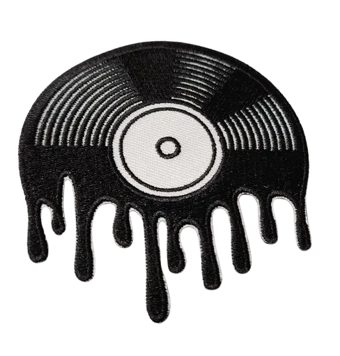 black and white disco mix vest patch - View 3