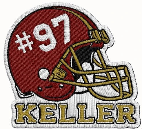 custom football jersey name patches - View 3