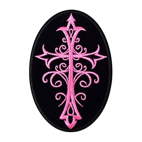 black and pink black sabbath vest patch - View 2