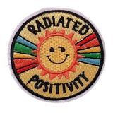 round radiate positivity velcro patch thumbnail 2