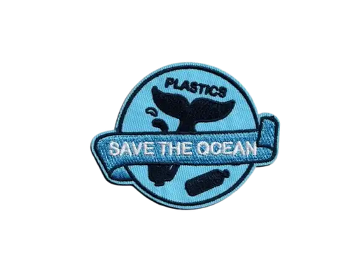 save the ocean velcro patch - custom patch by Fineyst Patches