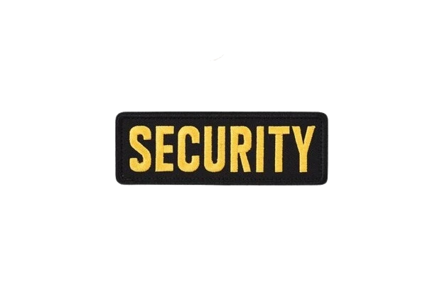 black and yellow security patch - View 1