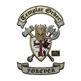 Templar Order Forever MC patch set with crusader shield helmet axe hammer design - Fineyst Patches