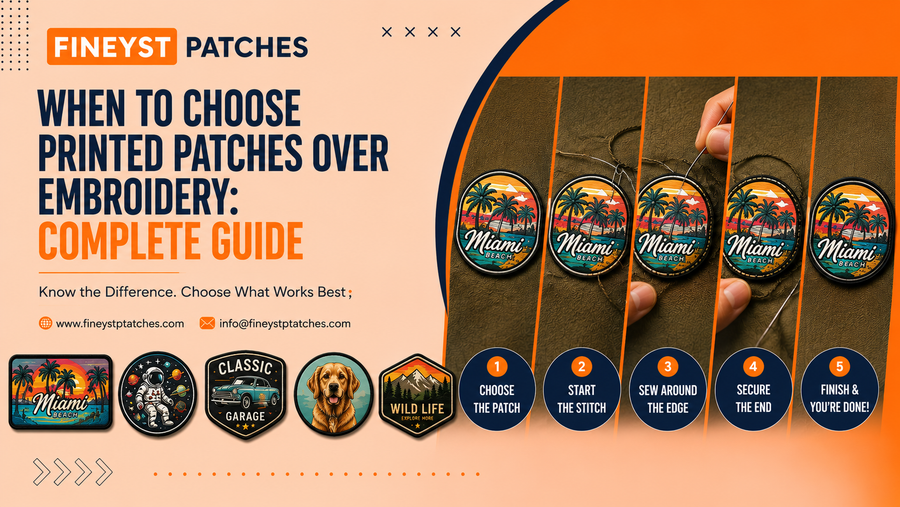 When to Choose Printed Patches Over Embroidery: Complete Guide