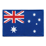 Australian flag woven patch with Union Jack, Commonwealth Star and Southern Cross stars design
