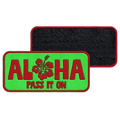 rectangle aloha velcro patch - View 1