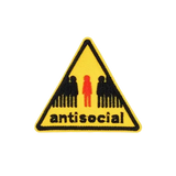 yellow and black antisocial patch thumbnail 1