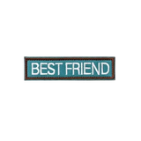 blue and brown best friend patch thumbnail 1