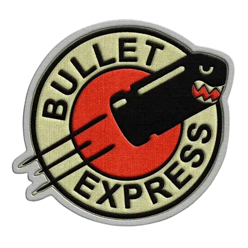 bullet express hat patch - custom patch by Fineyst Patches