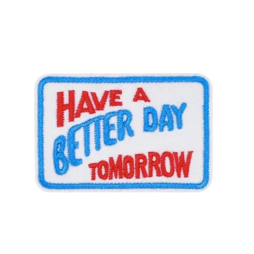 red and blue have a better day tomorrow patch - custom patch by Fineyst Patches
