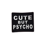 Black And White Cute But Psycho Vest Patch thumbnail 1