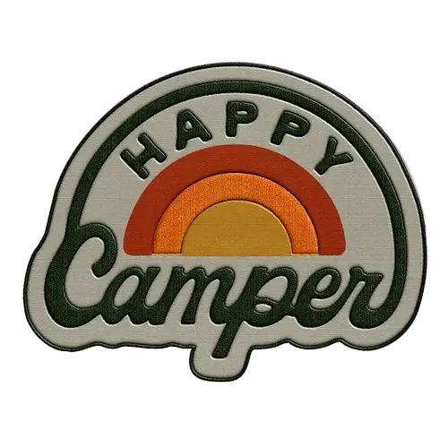 happy camper hat patch - View 2