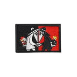 black and red white hat vs black hat patch thumbnail 1