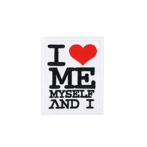 black and white me myself and i patch - custom patch by Fineyst Patches