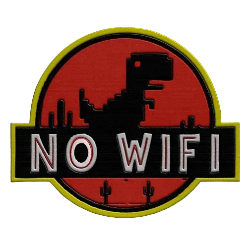 no wifi dino hat patch - View 1
