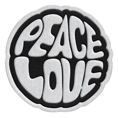 peace love hat patch - View 1
