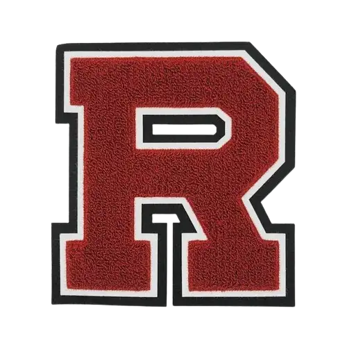 R letterman jacket patch - View 1