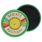 round radiate positivity velcro patch thumbnail 1