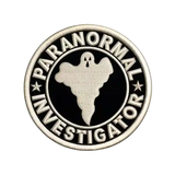 round paranormal investigator iron on patch thumbnail 1