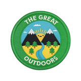 round the great outdoors iron on patch thumbnail 1
