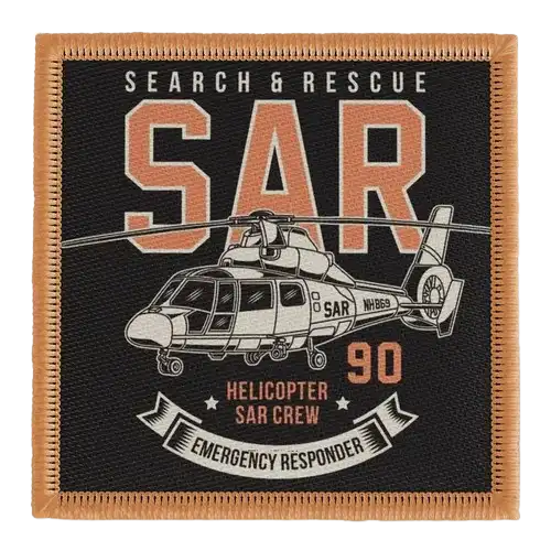 search and rescue military patch - custom patch by Fineyst Patches