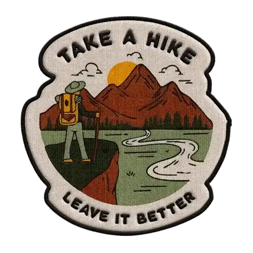 take a hike hat patch - custom patch by Fineyst Patches