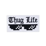 black and white thug life patch thumbnail 1