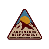 triangle adventure responsibly iron on patch thumbnail 1