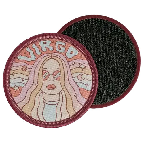 round virgo velcro patch - View 1