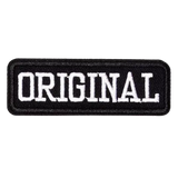 white and black original vest patch thumbnail 1