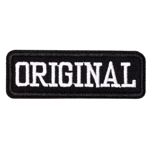 white and black original vest patch - View 1