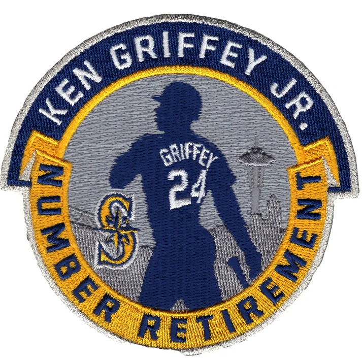  Ken Griffey Jr Number Retirement Patch (Gold)