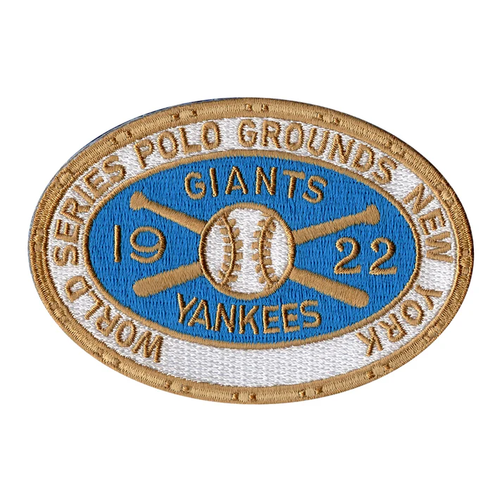 1922 New York Giants Yankees Polo Grounds World Series Patch