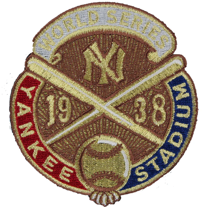 1938 New York Yankees MLB World Series Patch
