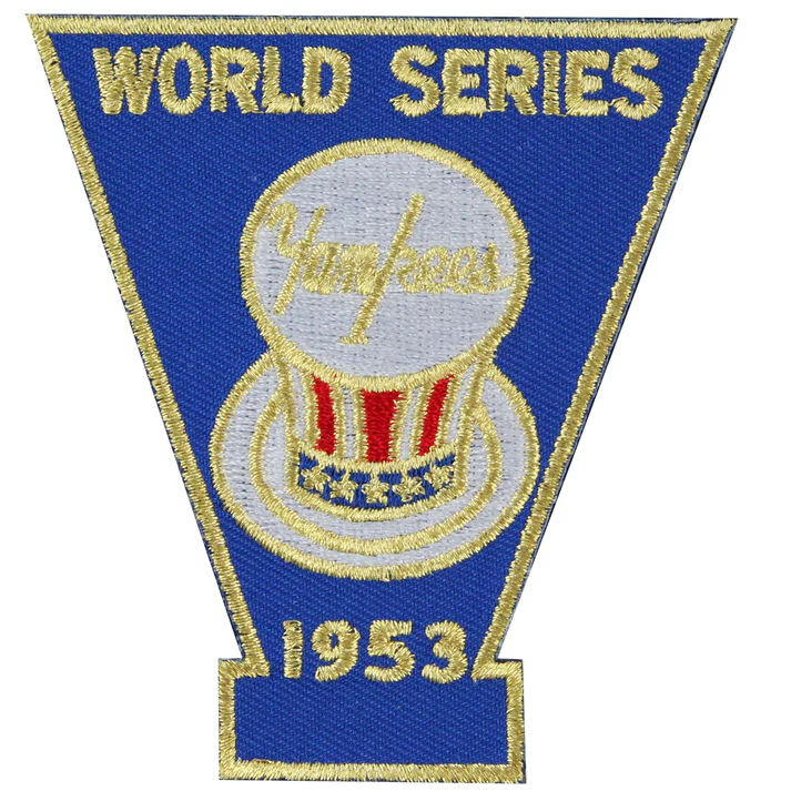 1953 New York Yankees MLB World Series Patch