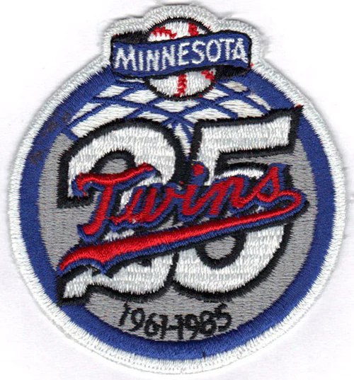 1985 Minnesota Twins 25th Anniversary Patch