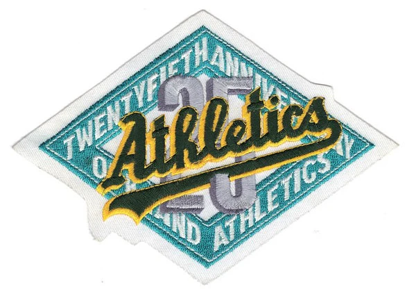 1992 Oakland Athletics 25th Anniversary Patch