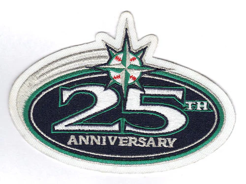 2001 Seattle Mariners 25th Anniversary Patch