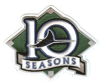 2007 Tampa Devil Rays 10th Anniversary Patch