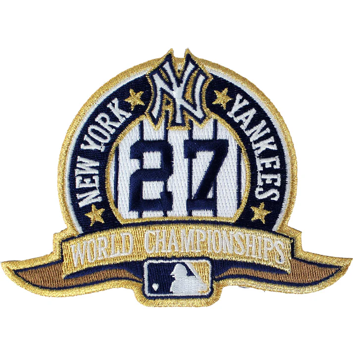 2009 New York Yankees 27 World Series Champions Patch