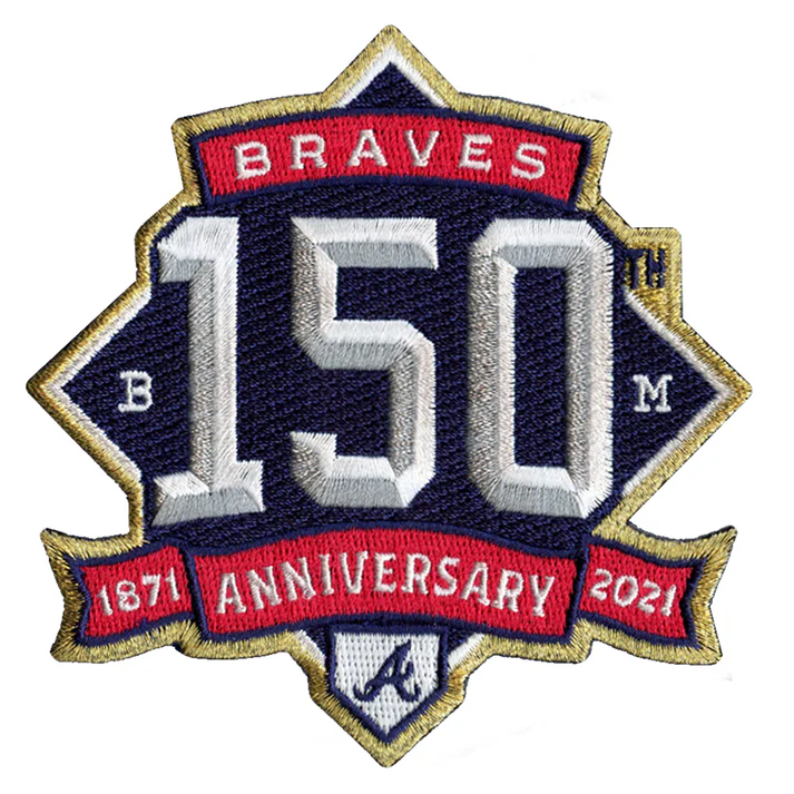 2021 MLB Braves 150th Anniversary Patch