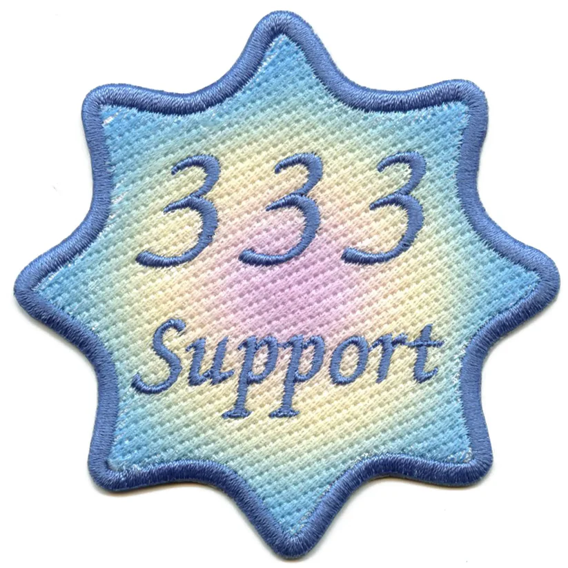 333 Angel Embroidered Iron On Patch