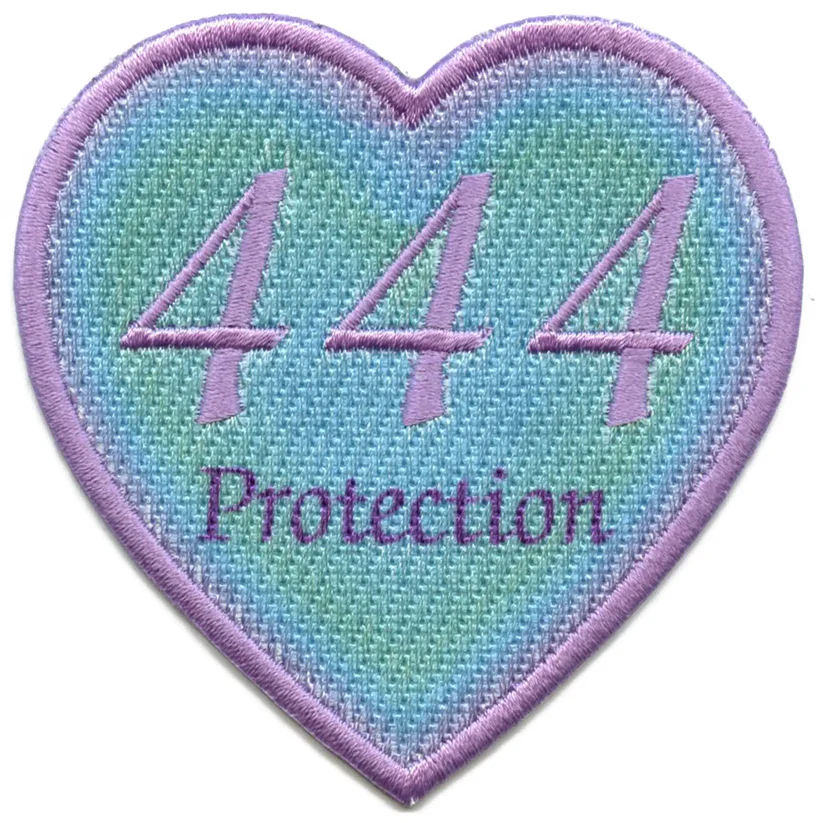 444 Angel Numbers Embroidered Iron On Patch