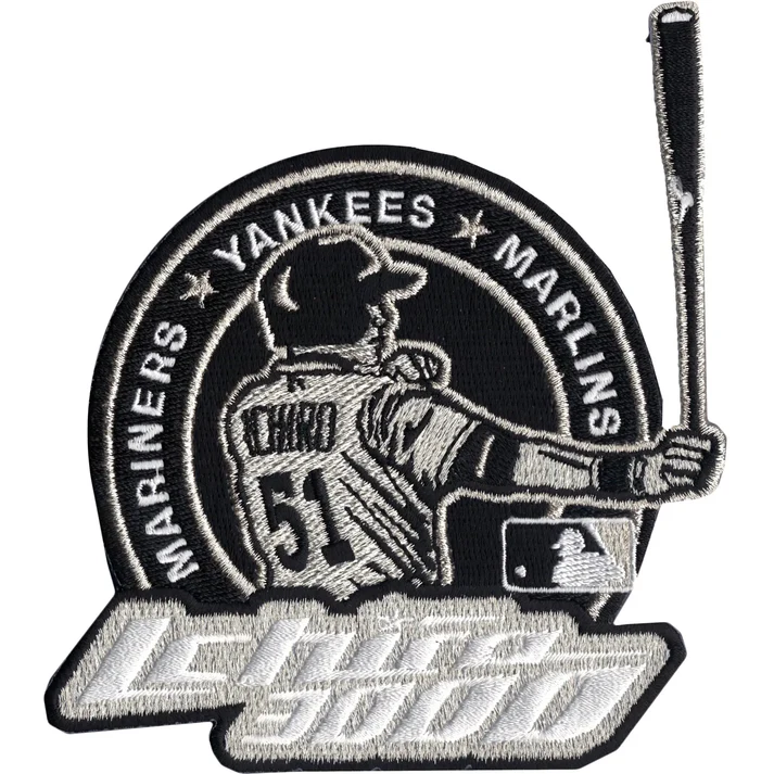 51 Miami Marlins 3000th Hit Jersey Patch