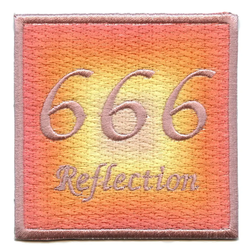 666 Angel Embroidered Iron On Patch