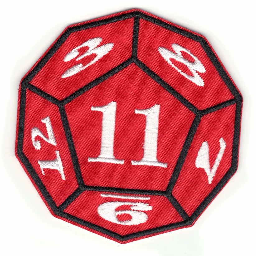 Stranger Things Game Dice Logo Patch